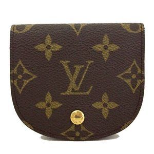 555097A Authentic LV Louis Vuitton Wallet Porte Monnaie Gousset Coin Monogram.